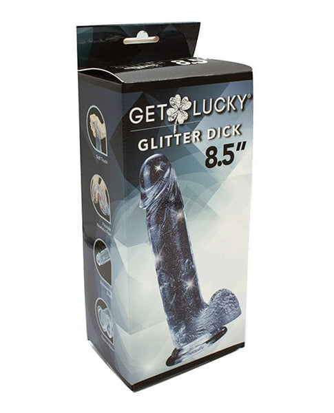 Get Lucky 8.5" Real Skin Glitter Dick - Clear by Get Lucky | Dildos | OrchidToys.com Get Lucky 8.5" Real Skin Glitter Dick - Clear by Get Lucky | Dildos | OrchidToys.com