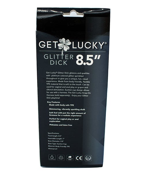 Get Lucky 8.5" Real Skin Glitter Dick - Clear by Get Lucky | Dildos | OrchidToys.com Get Lucky 8.5" Real Skin Glitter Dick - Clear by Get Lucky | Dildos | OrchidToys.com