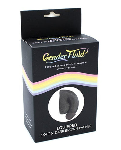 Thank Me Now INC Gender Fluid 5" Equipped Soft Packer Dark Brown More