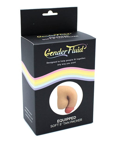 Thank Me Now INC Gender Fluid 5" Equipped Soft Packer Tan More