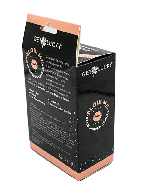 Thank Me Now INC Get Lucky 5" Blow Me Penis Candle - Peach More