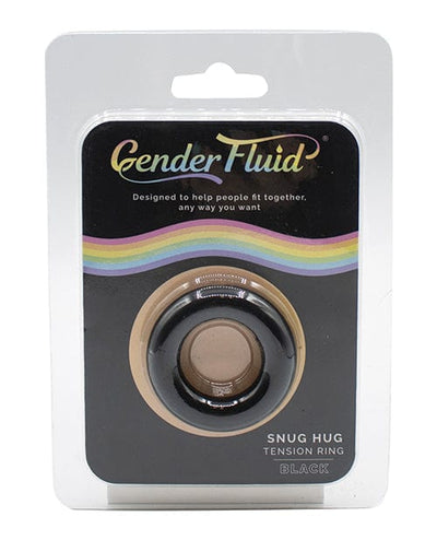 Thank Me Now INC Gender Fluid Snug Hug Tension Ring - Black Penis Toys
