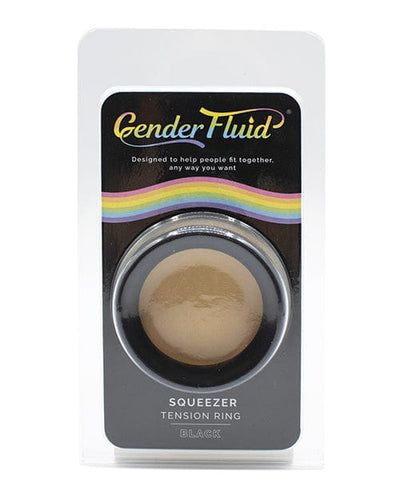 Thank Me Now INC Gender Fluid Squeezer Tension Ring Black Penis Toys