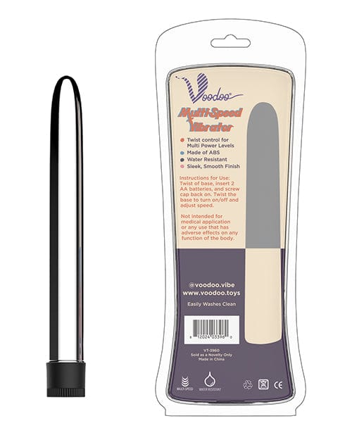 Thank Me Now INC Voodoo 9" Multi Speed Vibrator - Silver Vibrators