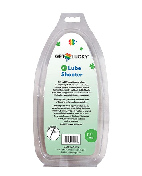 Thank Me Now Get Lucky Lube Shooter - XL Black Lubes