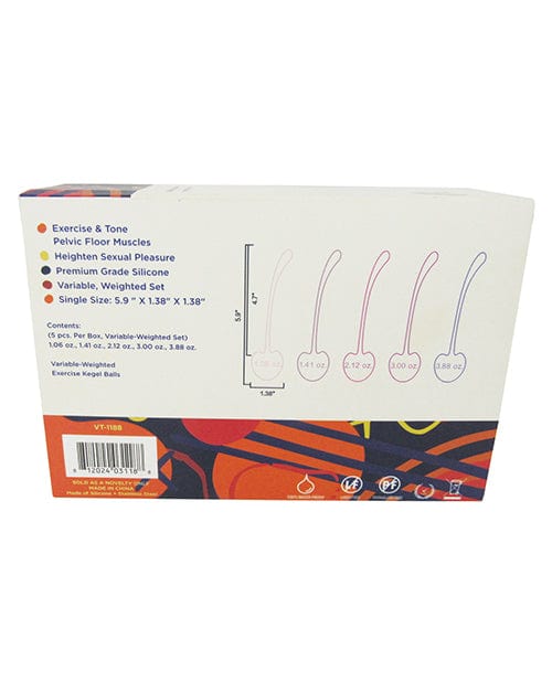 Thank Me Now Voodoo Cherry Kegel Balls Weight Pack - Asst. Pack Of 5 More