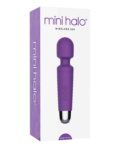 Thank Me Now Mini Halo Wireless 20x Wand Amethyst Vibrators