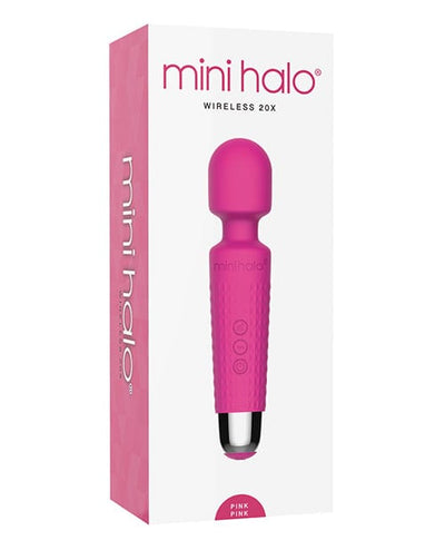 Thank Me Now Mini Halo Wireless 20x Wand Pink Vibrators