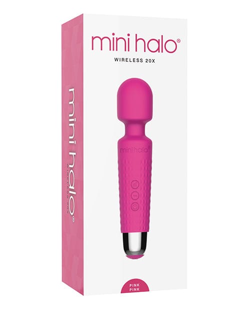 Thank Me Now Mini Halo Wireless 20x Wand Pink Vibrators