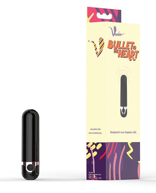 Thank Me Now Voodoo Bullet To The Heart 10x Wireless Black Vibrators