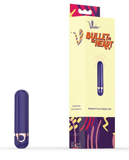 Thank Me Now Voodoo Bullet To The Heart 10x Wireless Purple Vibrators