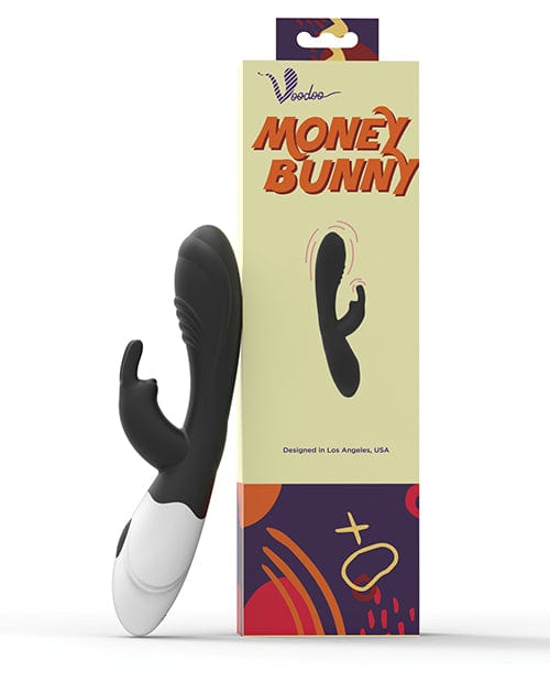 Thank Me Now Voodoo Money Bunny 10x Wireless Soild Black Vibrators
