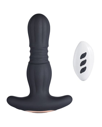 Uc Global Trade INChoney Play B Agas Thrusting Butt Plug W- Remote Control - Black Anal Toys