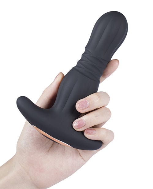 Agas Thrusting Butt Plug with Remote Control - Black by Honey Play Box | Butt Plugs | OrchidToys.com Agas Thrusting Butt Plug with Remote Control - Black by Honey Play Box | Butt Plugs | OrchidToys.com