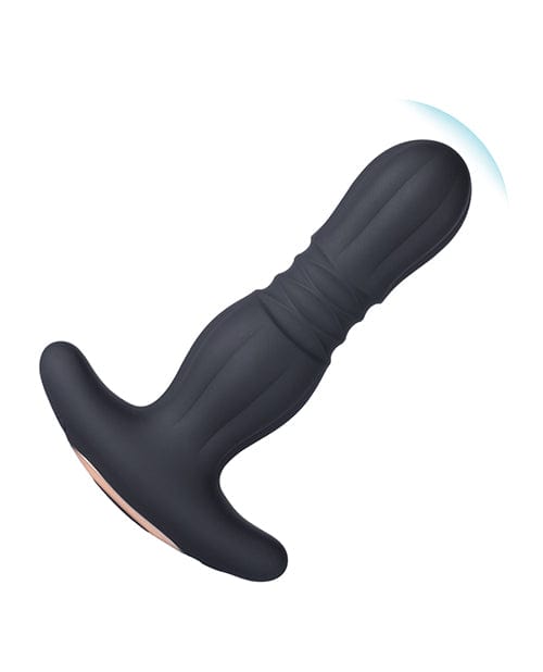 Uc Global Trade INChoney Play B Agas Thrusting Butt Plug W- Remote Control - Black Anal Toys