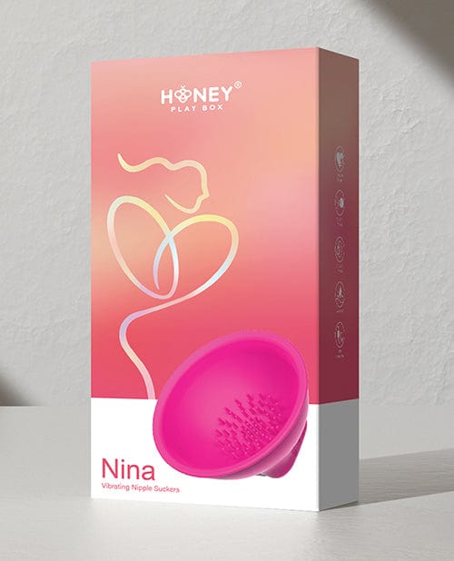 Uc Global Trade INChoney Play B Nina Vibrating Nipple Suckers - Pink Kink &amp; BDSM