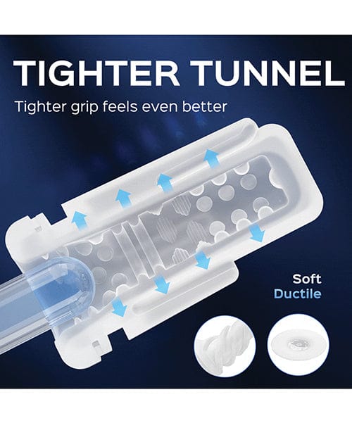 Uc Global Trade INChoney Play B Sky Intense Suction &amp; Vibration Blowjob Machine - White Penis Toys