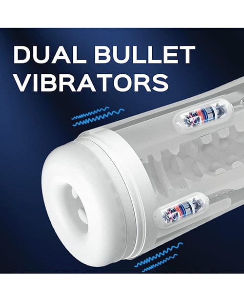 Uc Global Trade INChoney Play B Sky Intense Suction &amp; Vibration Blowjob Machine - White Penis Toys
