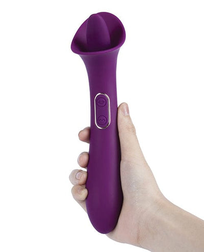 Uc Global Trade INChoney Play B Adele Clit Licking Tongue Vibrator W- G Spot Stimulator - Purple Vibrators