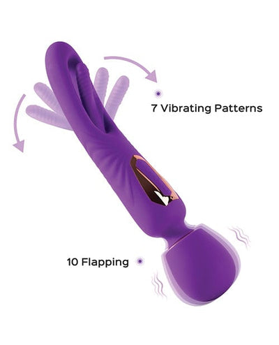 Uc Global Trade INChoney Play B Di-orgasm Vibrating Massage Wand & G-spot Tapping Stimulator - Purple Vibrators