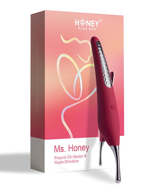 Uc Global Trade INChoney Play B Ms. Honey Pinpoint Clit Vibrator & Nipple Stimulator - Red Wine Vibrators