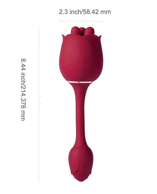 Uc Global Trade INChoney Play B Roseann Double Ended Rose Toy Vibrator - Red Vibrators