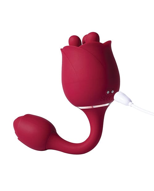 Uc Global Trade INChoney Play B Roseann Double Ended Rose Toy Vibrator - Red Vibrators