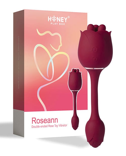 Uc Global Trade INChoney Play B Roseann Double Ended Rose Toy Vibrator - Red Vibrators