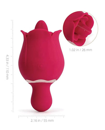 Uc Global Trade INChoney Play B Sylvia Tongue Licking Rose Vibrator - Red Vibrators