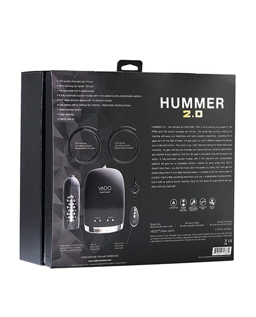 Vedo VeDO Hummer 2.0 Masturbator - Black Penis Toys