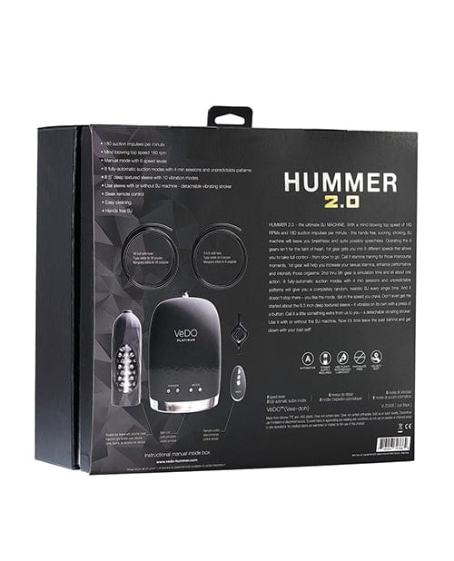 Vedo VeDO Hummer 2.0 Masturbator - Black Penis Toys