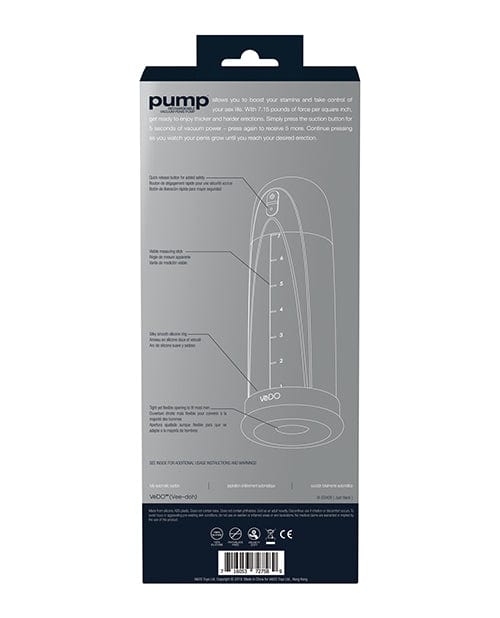 Vedo VeDO Pump Rechargeable Vacuum Penis Pump - Just Black Penis Toys