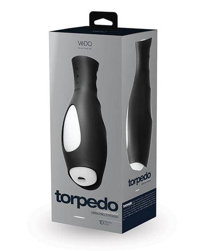 Vedo VeDO Torpedo Vibrating Rechargeable Stroker - Just Black Penis Toys