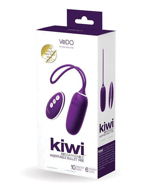 Vedo VeDO Kiwi Rechargeable Insertable Bullet - Deep Purple Vibrators