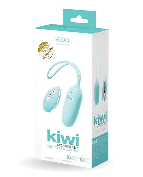 Vedo VeDO Kiwi Rechargeable Insertable Bullet - Tease Me Turquoise Vibrators