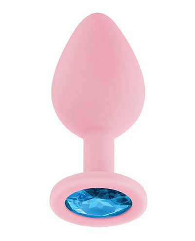 Vvole Luv Inc. Jeweled Silicone Butt Plug W/three Stones Anal Toys