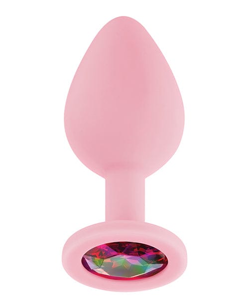 Vvole Luv Inc. Jeweled Silicone Butt Plug W/three Stones Anal Toys