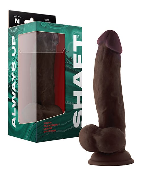 Shaft Model N Flexskin Liquid Silicone 8.5" Side Curve Dong with balls