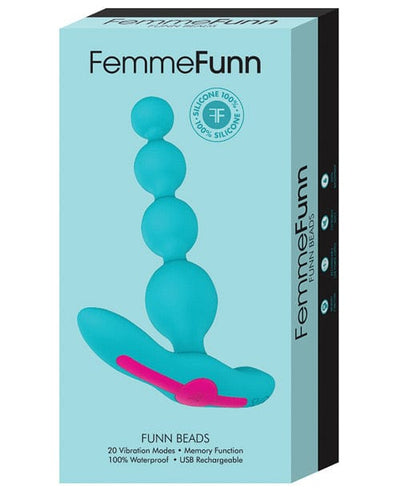 Vvole LLC Femme Funn Beads Vibrating Anal Beads - Turquoise Anal Toys