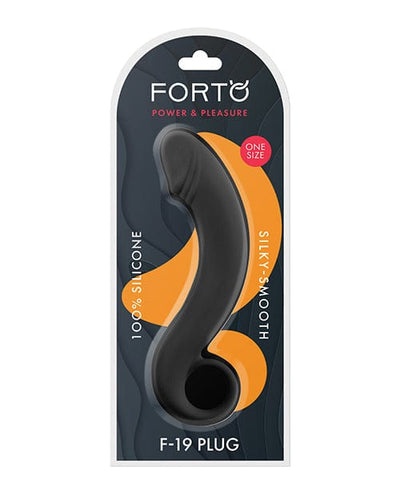 Vvole LLC Forto F-19 Silicone Plug - Black Anal Toys