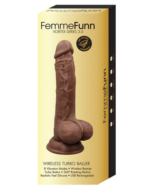 Vvole LLC Femme Funn Turbo Baller 2.0 Brown Dildos