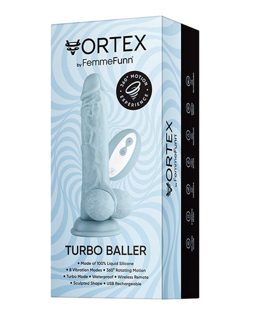 Vvole LLC Femme Funn Turbo Baller 2.0 Light Blue Dildos
