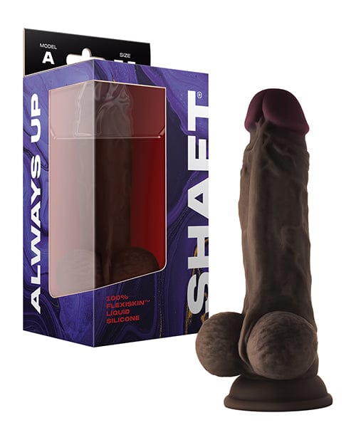 Vvole LLC Shaft Model A Flexskin Liquid Silicone 7.5" Dong W/balls Mahogany Dildos