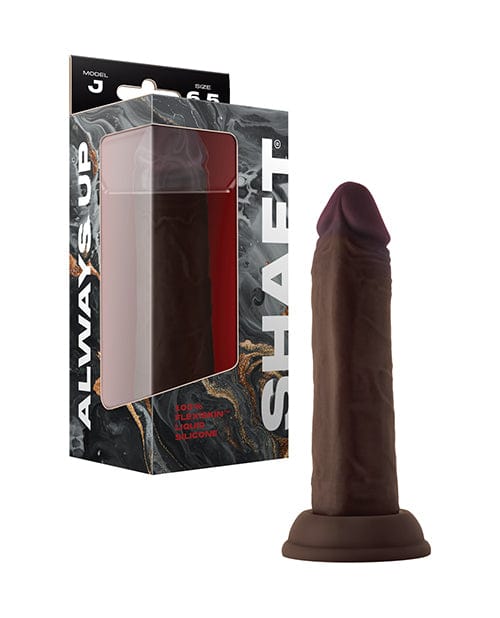 Vvole LLC Shaft Model J Flexskin Liquid Silicone 6.5" Dong Mahogany Dildos