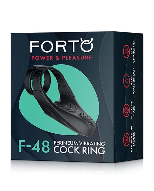 Vvole LLC Forto F-48 Perineum Double C-ring Black Penis Toys