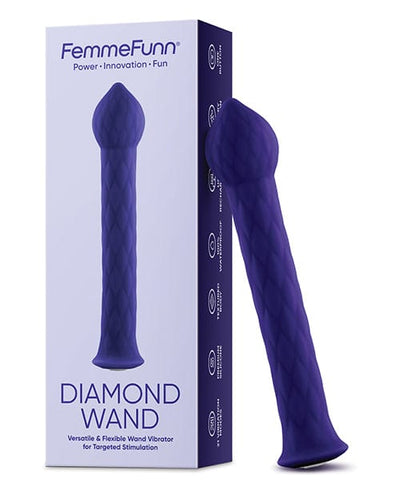 Vvole LLC Femme Funn Diamond Wand Dark Purple Vibrators