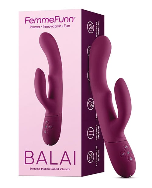 Vvole Femme Funn Balai Side To Side Swaying Rabbit - Fuchsia Vibrators