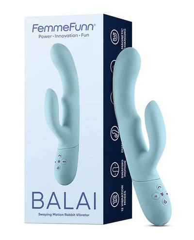 Vvole Femme Funn Balai Side To Side Swaying Rabbit - Light Blue Vibrators