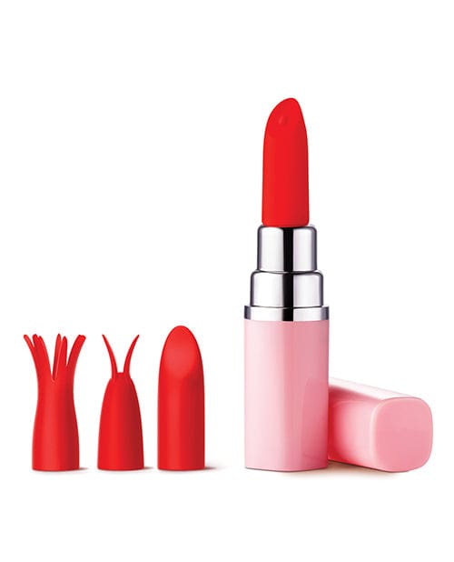 Luv Inc. Lipstick Vibrator with 3 Heads