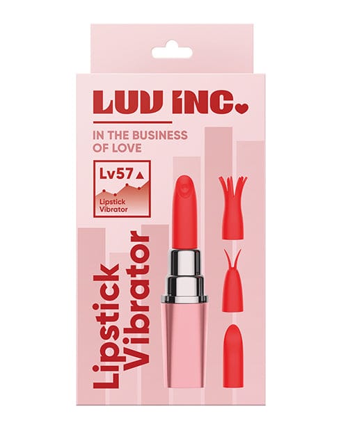 Luv Inc. Lipstick Vibrator with 3 Heads
